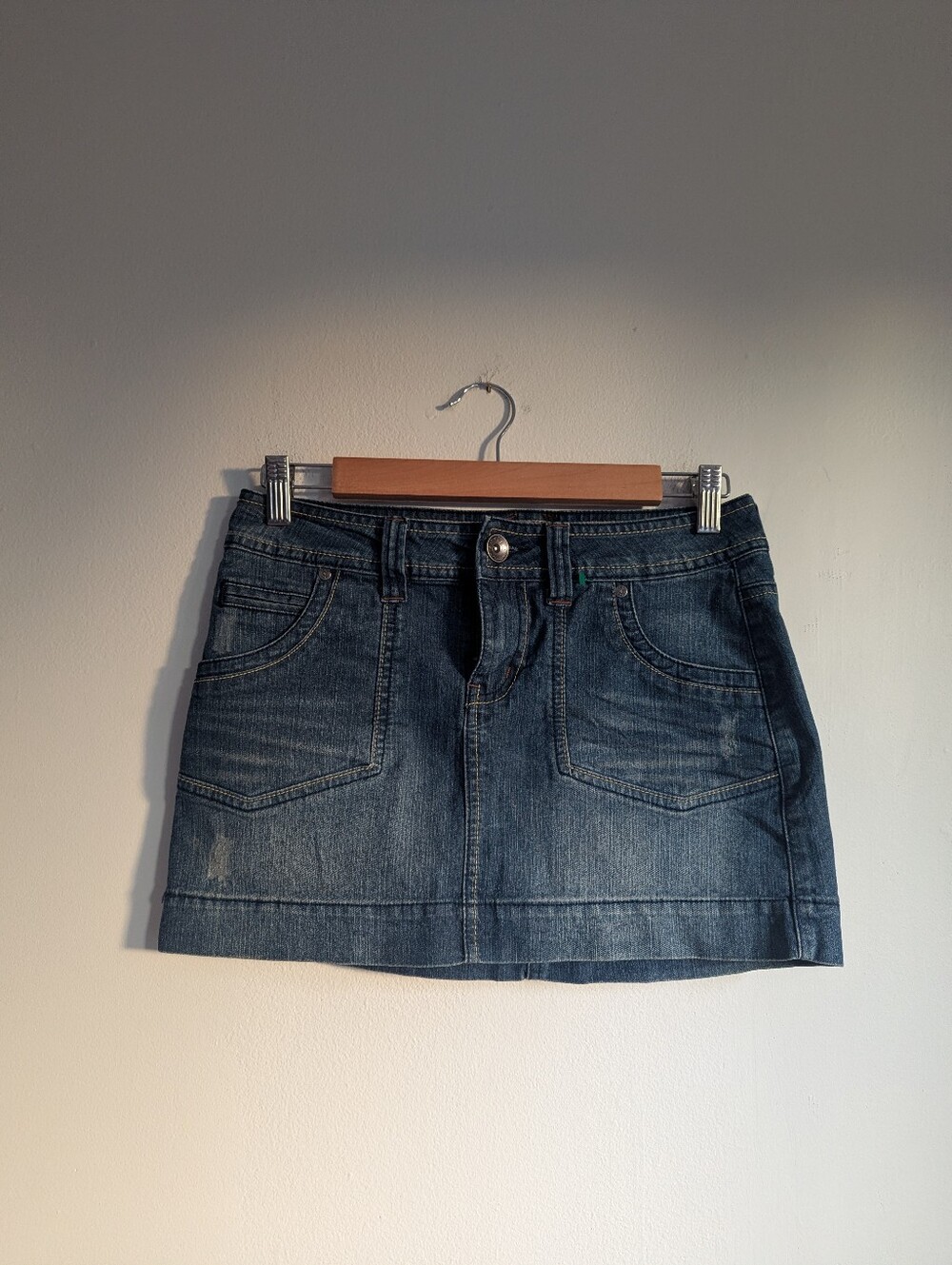 Y2K Vintage Lei Denim Low Waist Mini Skirt Size 3